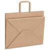 vidaXL Sacs en papier 50 pcs avec poign&eacute;es marron 32x22x24 cm