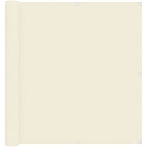 vidaXL &Eacute;cran de balcon Cr&egrave;me 110 x 800 cm Tissu Oxford