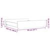 vidaXL Tiroirs de lit 2 pcs cire marron bois de pin massif