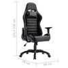vidaXL Fauteuil de jeux vid&eacute;o Blanc Similicuir