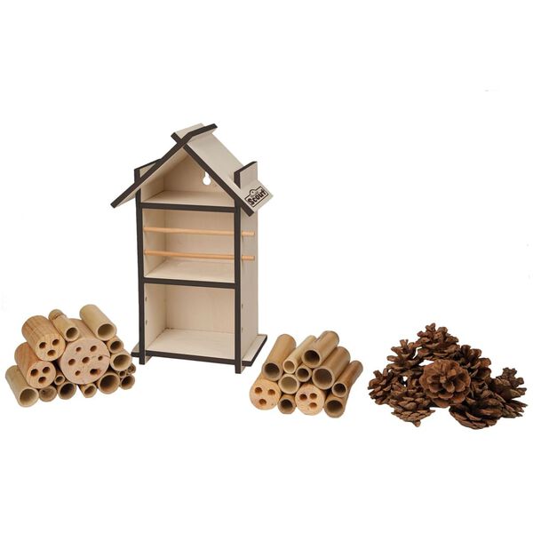 Scout H&ocirc;tel &agrave; insectes 9,5x16x28 cm Bois