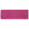 vidaXL Tapis d'escalier 15 pi&egrave;ces 65 x 21 x 4 cm Rose Bord rectangulaire