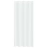 vidaXL Rideau en Voile 2 pcs Blanc 225 x 140 cm Polyester