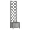 vidaXL Jardini&egrave;re avec treillis 40x30x135 cm bois massif de sapin