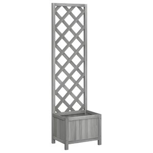 vidaXL Jardini&egrave;re avec treillis 40x30x135 cm bois massif de sapin