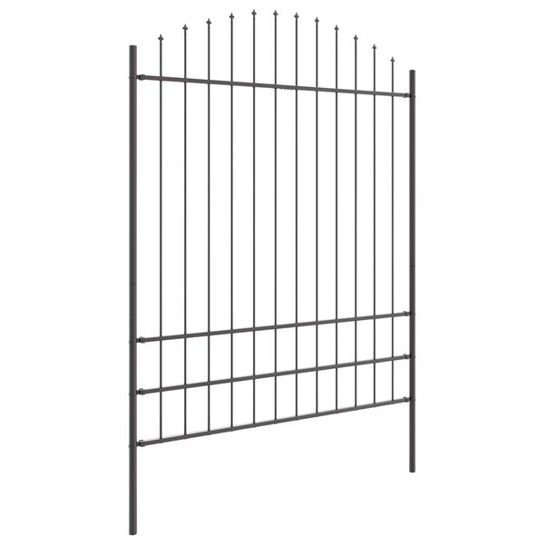 vidaXL Cl&ocirc;ture de jardin 5 pcs Gris 170 x 225 cm