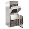 vidaXL Bo&icirc;te de d&eacute;p&ocirc;t de colis avec stockage Argent&eacute; 47,5 x 38 x 59 cm