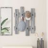 vidaXL Porte-manteau mural Montage mural Sonoma gris 60 x 3 x 82 cm
