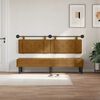 vidaXL T&ecirc;te de lit suspendue Marron 190 x 55 x 5 cm Velours
