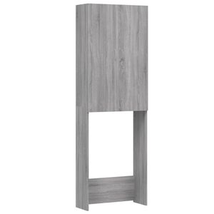 vidaXL Meuble pour machine &agrave; laver Sonoma gris 64x25,5x190 cm