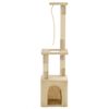 vidaXL Arbre &agrave; chat avec griffoirs en sisal 109 cm Beige
