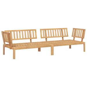 vidaXL Canap&eacute;s d'angle palette de jardin 2 pcs bois massif d'acacia