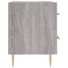 vidaXL Tables de chevet 2 pcs sonoma gris 40x35x47,5 cm