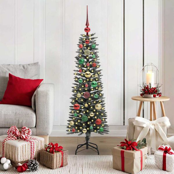 vidaXL Sapin de No&euml;l artificiel Vert 120 cm PVC, plastique et acier