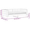 vidaXL Lit de jour avec matelas gris fonc&eacute; 90x190 cm velours