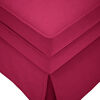 vidaXL Fauteuil long avec traversin et accoudoir droit rouge bordeaux