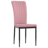 vidaXL Chaises &agrave; manger lot de 4 Rose Velours