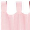 vidaXL Rideaux en voile avec passe-tringles 2 pcs rose clair