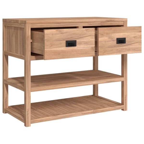 vidaXL Armoire de salle de bain 90x45x75 cm Bois de teck solide