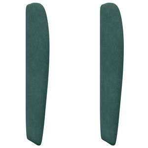 vidaXL Oreille de t&ecirc;te de lit Vert Velours