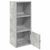 vidaXL Biblioth&egrave;que gris b&eacute;ton 31x24x77 cm bois d'ing&eacute;nierie