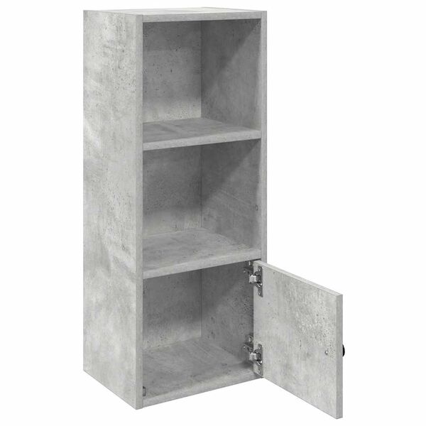vidaXL Biblioth&egrave;que gris b&eacute;ton 31x24x77 cm bois d'ing&eacute;nierie
