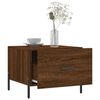 vidaXL Tables basses 2 pcs ch&ecirc;ne marron 50x50x40 cm bois d'ing&eacute;nierie