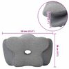 vidaXL Oreiller avec oreiller Gris 60 x 37 x 13 cm Polyester