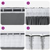 vidaXL Rideaux en velours 2 pcs Gris 225 x 140 cm Velours