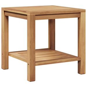 vidaXL Table basse Marron 45 x 45 x 45 cm Bois de teck massif