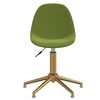 vidaXL Chaises pivotantes &agrave; manger lot de 4 Vert clair Velours
