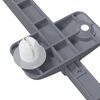 vidaXL Amortisseur &agrave; fermeture douce 12 pcs Gris 125 x 47 x 15 mm PP