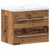 vidaXL Meuble de Lavabo de Salle de Bain 2 pc Bois Ancien