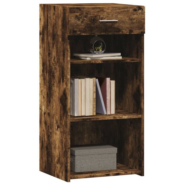 vidaXL Buffet ch&ecirc;ne fum&eacute; 45x42,5x93 cm bois d'ing&eacute;nierie