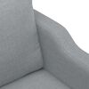 vidaXL Ensemble de canap&eacute;s 3 pcs avec coussins Gris clair Tissu