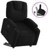 vidaXL Fauteuil inclinable noir tissu