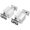 vidaXL Support de Meuble Suspendu 2 pcs Blanc 70 x 48 x 19 mm