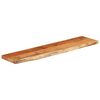 vidaXL &Eacute;tag&egrave;re murale rectangulaire massif acacia bordure assortie