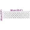vidaXL Nez de marche Rectangulaire 4 pcs Argent&eacute; 90 x 20 cm Aluminium