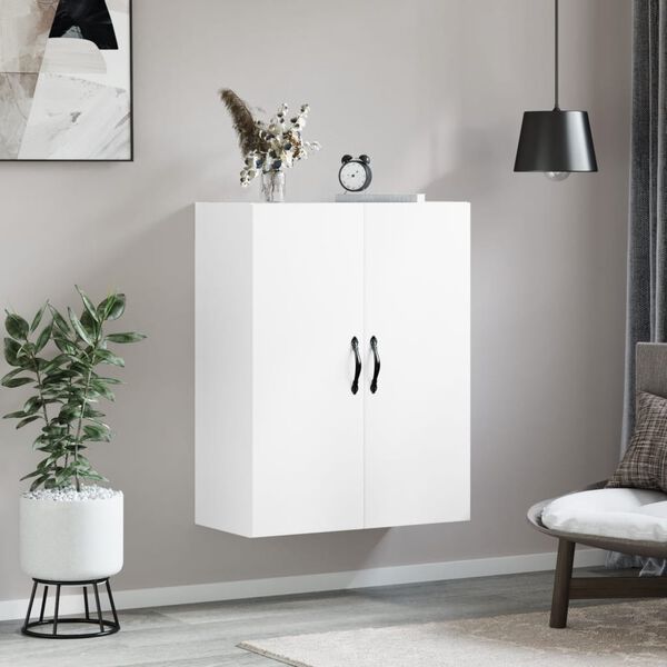 vidaXL Armoire murale blanc 69,5x34x90 cm bois d'ingénierie