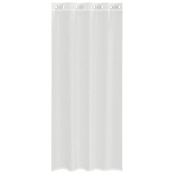 vidaXL Rideaux en voile avec œillets 2 pcs blanc