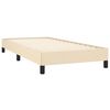 vidaXL Cadre de lit sans matelas cr&egrave;me 100x200 cm tissu