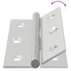 vidaXL Charni&egrave;re Uni 2 pcs Argent&eacute; 58 x 35 x 1 mm Acier