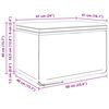 vidaXL Tabouret Rose 61 x 41 x 40 cm Velours et Bois Composite