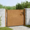 vidaXL Porte de Jardin Noir 110 x 155 cm Acier enduit de poudre