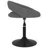 vidaXL Chaise pivotante de salle &agrave; manger Gris fonc&eacute; Velours