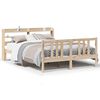 vidaXL Cadre de lit avec t&ecirc;te de lit sans matelas 150x200 cm
