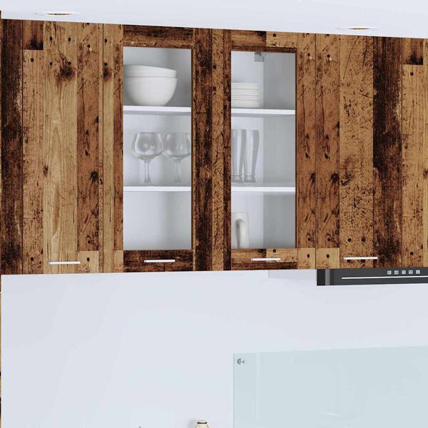vidaXL Armoire suspendue Bois ancien 80 x 31 x 80 cm Bois d'ing&eacute;nierie