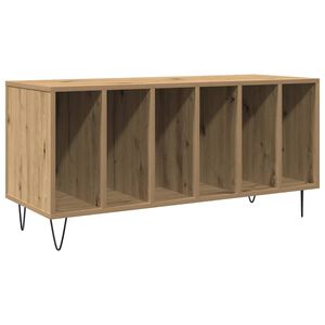 vidaXL Meuble &agrave; vinyles ch&ecirc;ne artisanal 100 x 38 x 48 cm