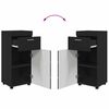 vidaXL Ensemble de mobilier de salle de bain avec tiroir TULUM Noir